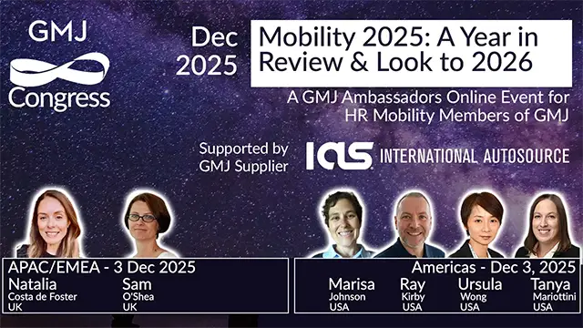 GMJ Congress Dec 2025 - Global Mobility 2025: A Year in Review and a Look to 2026  - Global Mobility HR Event Online