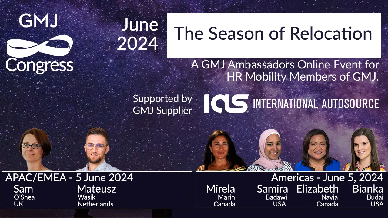 GMJ Congress Jun 2024 - The Season of Relocation - Global Mobility HR Event Online