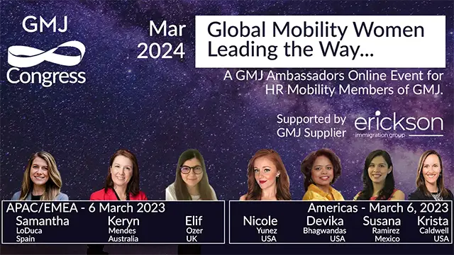 GMJ Congress Mar 2024 - Global Mobility Women Leading the Way - Global Mobility HR Event Online