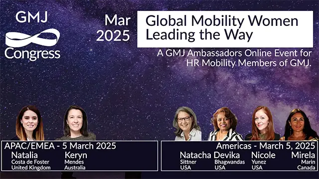 GMJ Congress Mar 2025 - Global Mobility Women Leading the Way  - Global Mobility HR Event Online