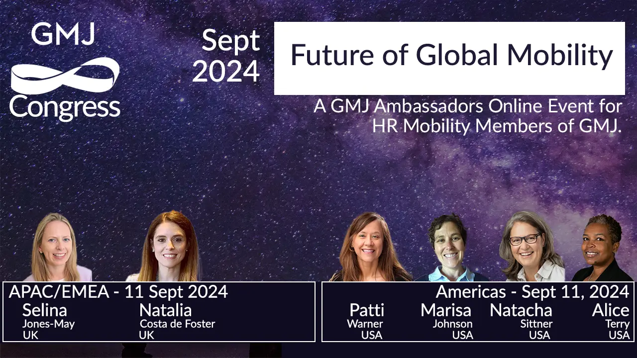 GMJ Congress Sept 2024 - The Future of Mobility - Global Mobility HR Event Online